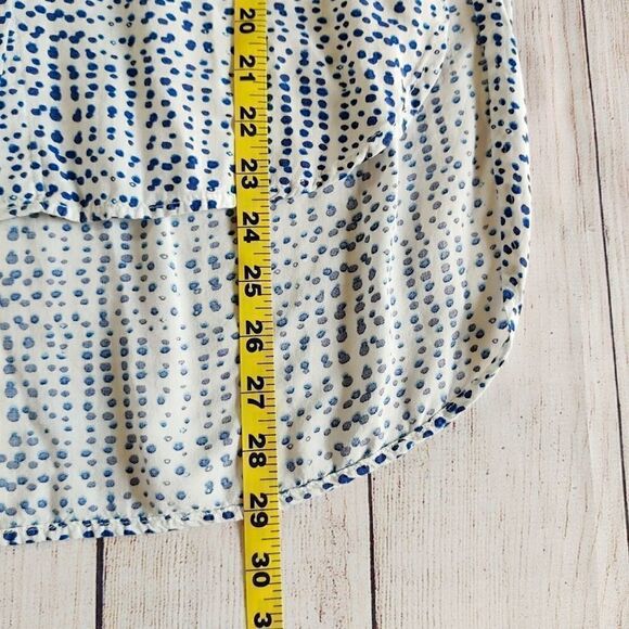 Velvet Heart dot sleeveless high low blouse sz S - Picture 9 of 11
